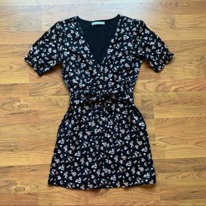 Abercrombie & Fitch Black Floral Dress